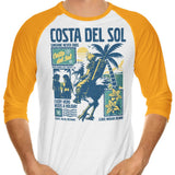 Costa Del Sol - 3/4 Sleeve Raglan T-Shirt