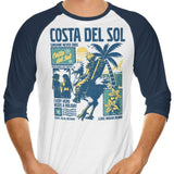 Costa Del Sol - 3/4 Sleeve Raglan T-Shirt