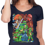 Cowabunga Pilgrim - Women's V-Neck