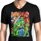 Cowabunga Pilgrim - Men's V-Neck
