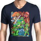 Cowabunga Pilgrim - Men's V-Neck