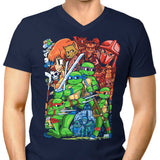 Cowabunga Pilgrim - Men's V-Neck