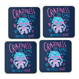 Craziness Level - Coasters