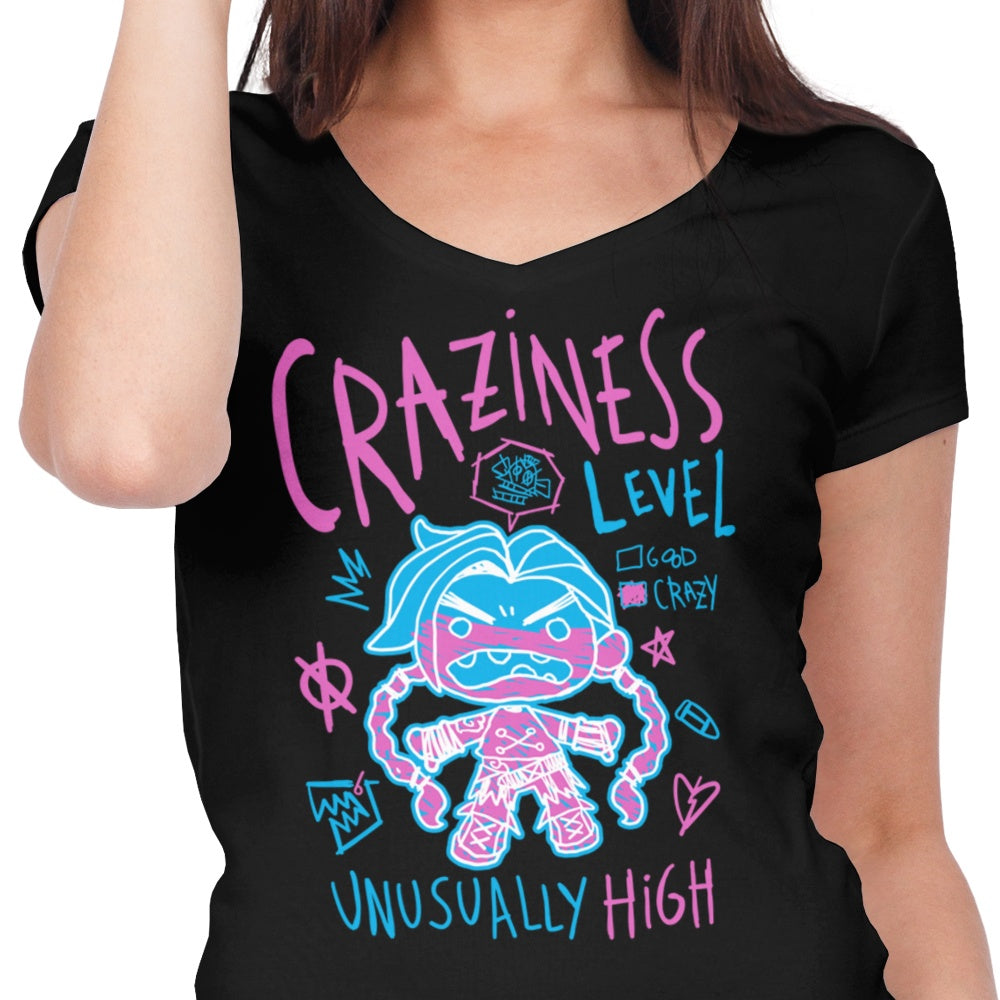 Craziness Level - Women's V-Neck