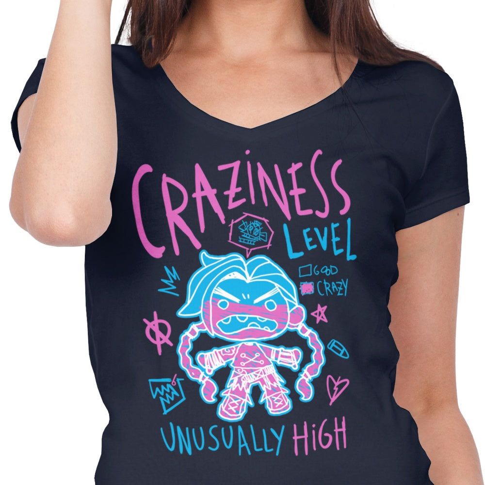 Craziness Level - Women's V-Neck