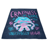 Craziness Level - Fleece Blanket