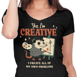 Creative Possum - Women's V-Neck