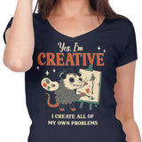 Creative Possum - Women's V-Neck