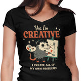 Creative Possum - Women's V-Neck