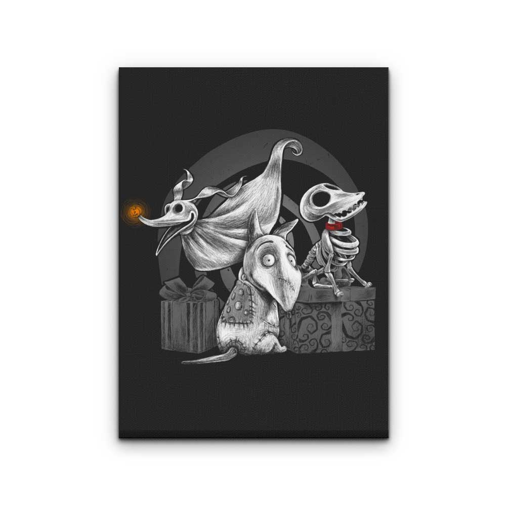 Creepy Dogs - Canvas Print