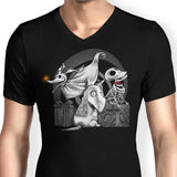 Creepy Dogs - Men's V-Neck