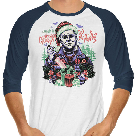 Creepy Xmas - 3/4 Sleeve Raglan T-Shirt