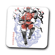 Crimson Dictator Sumi-e - Coasters