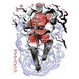 Crimson Dictator Sumi-e - Shower Curtain