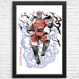 Crimson Dictator Sumi-e - Posters & Prints