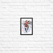 Crimson Dictator Sumi-e - Posters & Prints