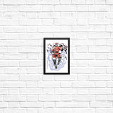 Crimson Dictator Sumi-e - Posters & Prints