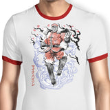 Crimson Dictator Sumi-e - Ringer T-Shirt