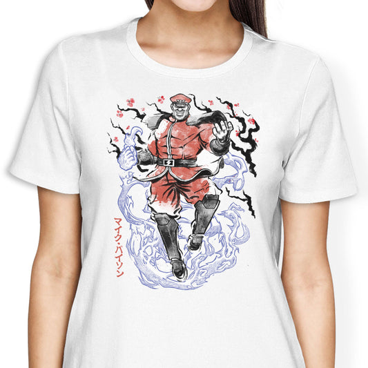 Crimson Dictator Sumi-e - Women's Apparel
