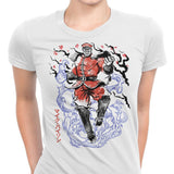 Crimson Dictator Sumi-e - Women's Apparel