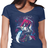 Crimson Moon - Women's V-Neck