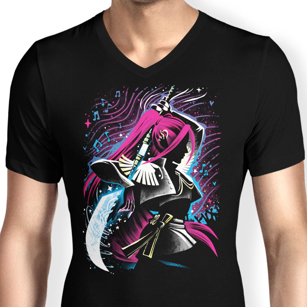 Crimson Moon - Men's V-Neck