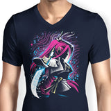 Crimson Moon - Men's V-Neck