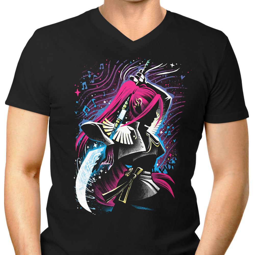 Crimson Moon - Men's V-Neck