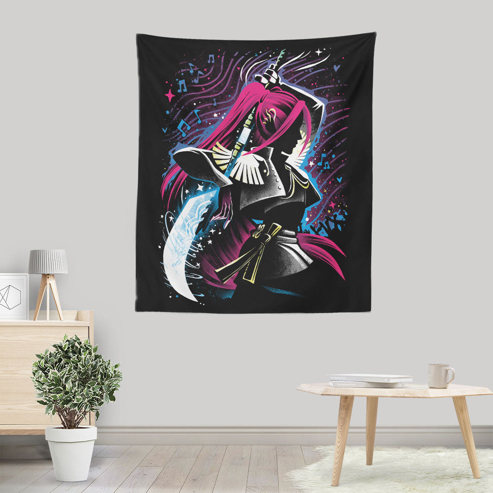 Crimson Moon - Wall Tapestry