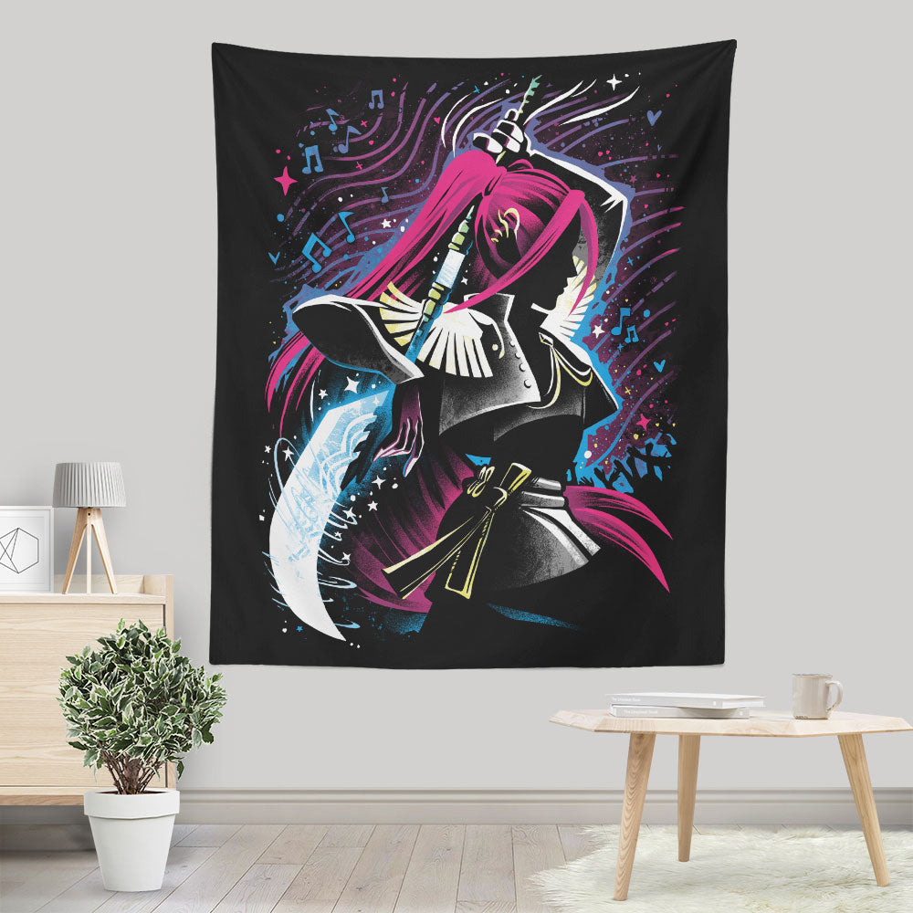 Crimson Moon - Wall Tapestry