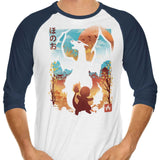 Crimson Sky - 3/4 Sleeve Raglan T-Shirt