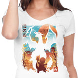 Crimson Sky - Women's V-Neck