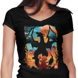 Crimson Sky - Women's V-Neck