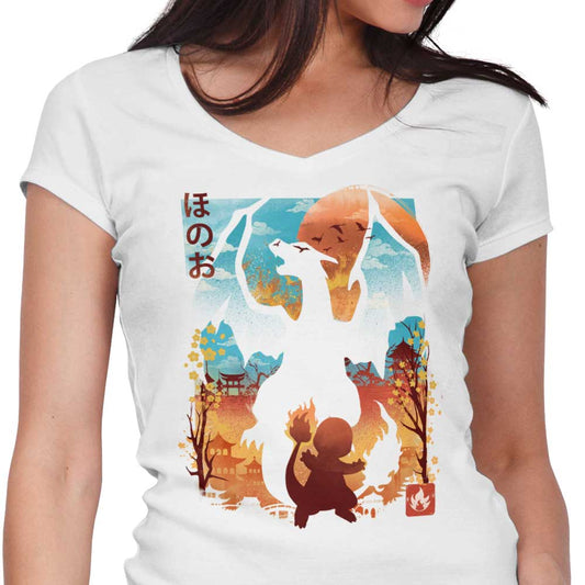 Crimson Sky - Women's V-Neck