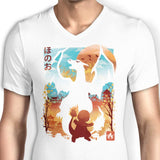 Crimson Sky - Men's V-Neck