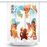 Crimson Sky - Shower Curtain