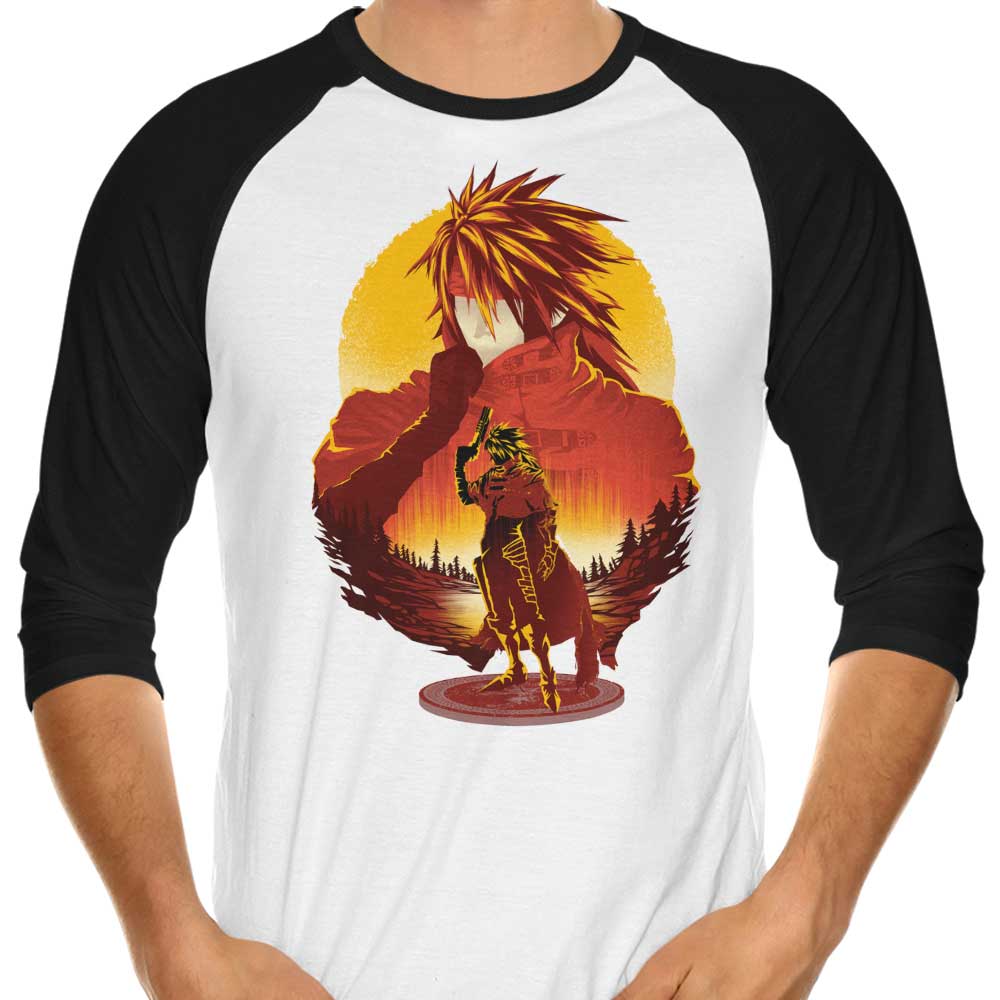 Crimson Sunset - 3/4 Sleeve Raglan T-Shirt