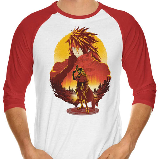 Crimson Sunset - 3/4 Sleeve Raglan T-Shirt