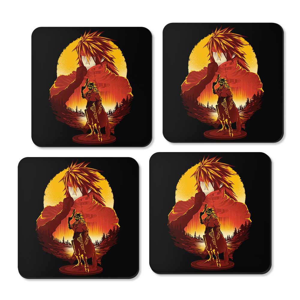 Crimson Sunset - Coasters
