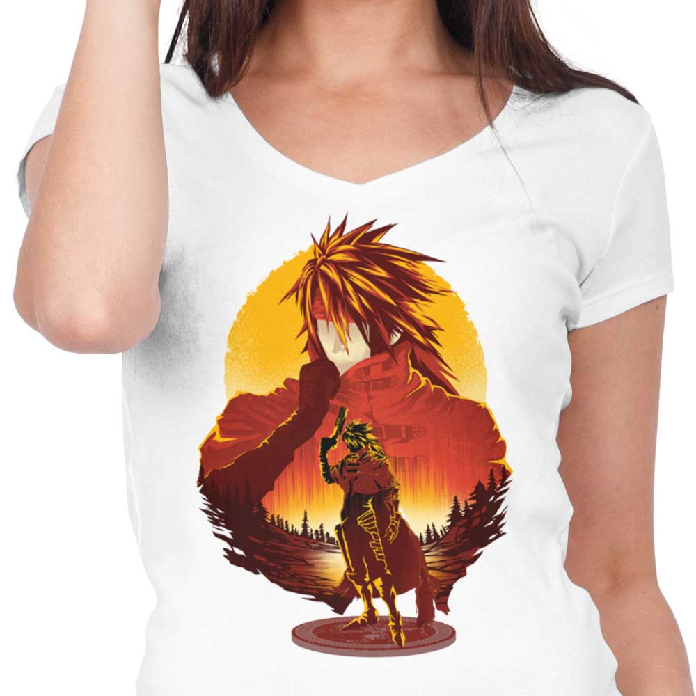 Crimson Sunset - Women's V-Neck