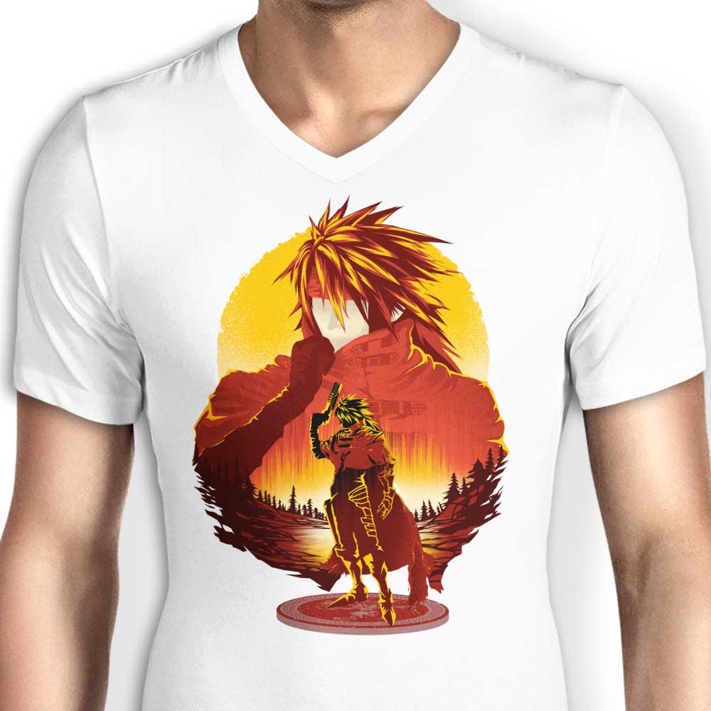 Crimson Sunset - Men's V-Neck