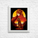 Crimson Sunset - Posters & Prints