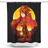 Crimson Sunset - Shower Curtain
