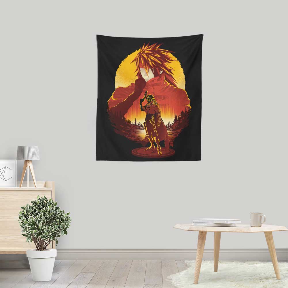 Crimson Sunset - Wall Tapestry