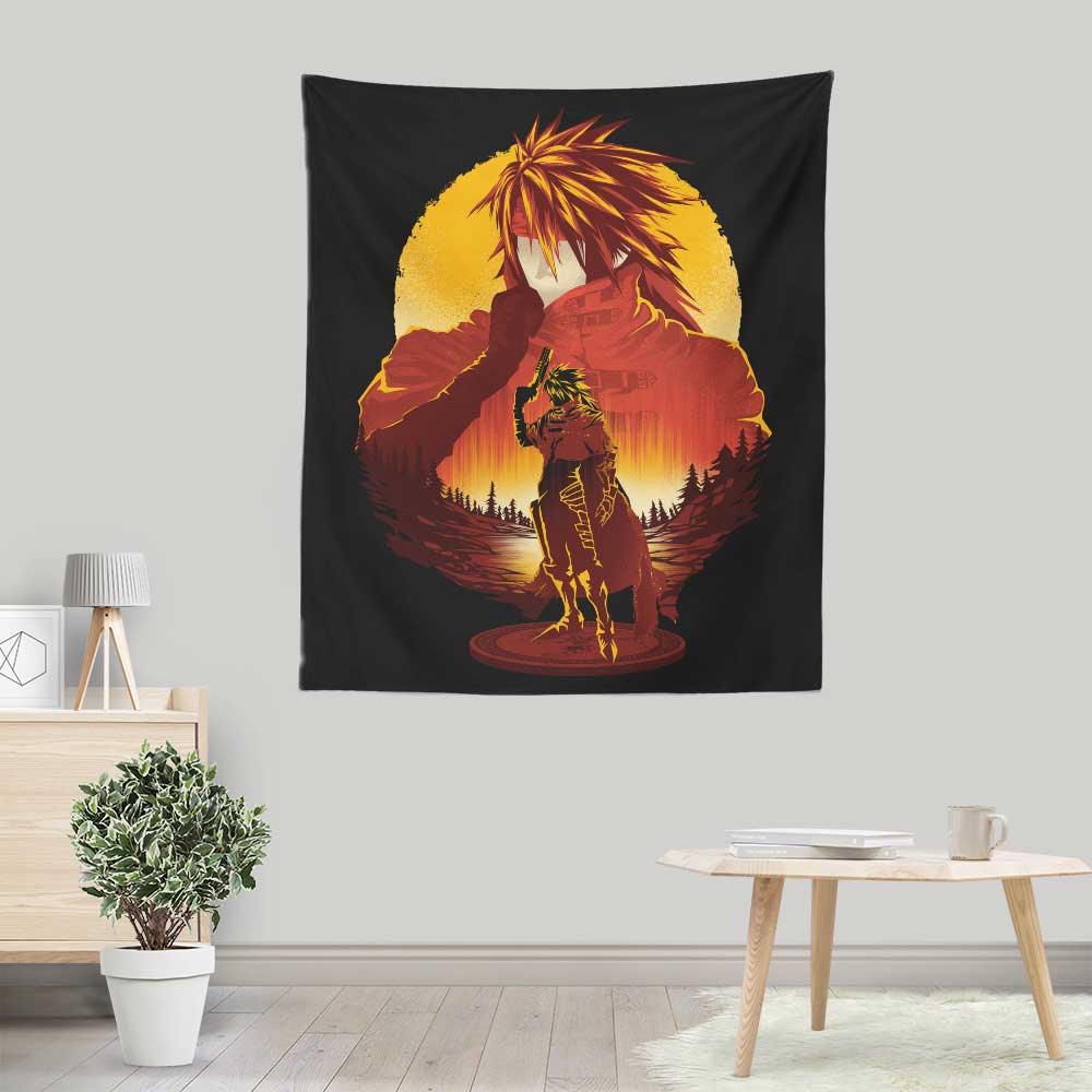 Crimson Sunset - Wall Tapestry
