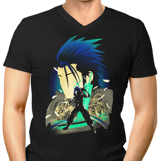 Crisis Silhouette - Men's V-Neck