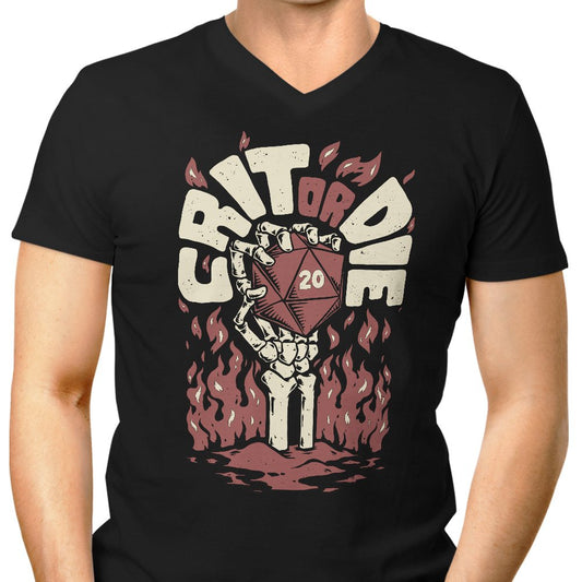Crit or Die - Men's V-Neck
