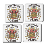 Critical 20 Club - Coasters