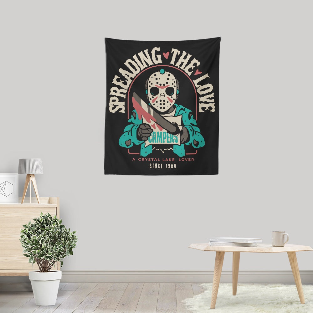 Crystal Lake Lover - Wall Tapestry