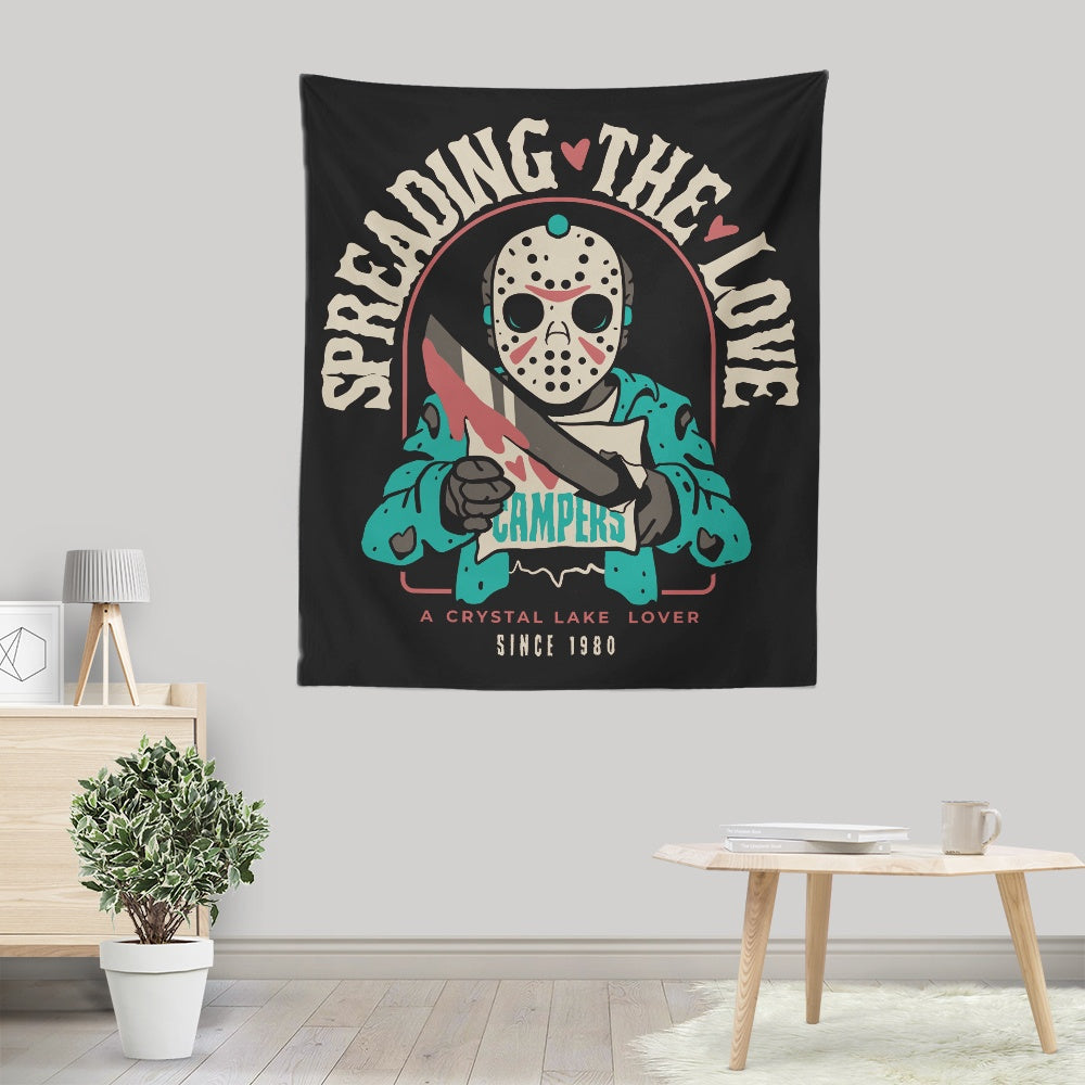 Crystal Lake Lover - Wall Tapestry